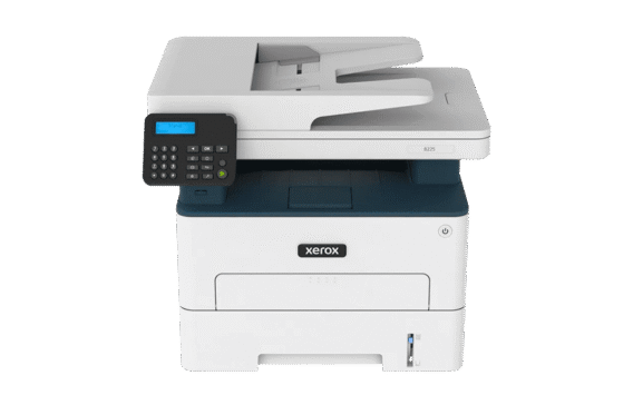 Xerox® B225 multifunctionele printer Vooraanzicht