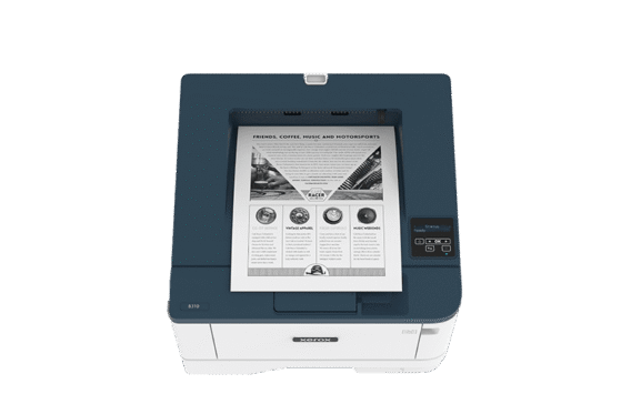 Xerox® B310 Multifonction Printer bovenaanzicht