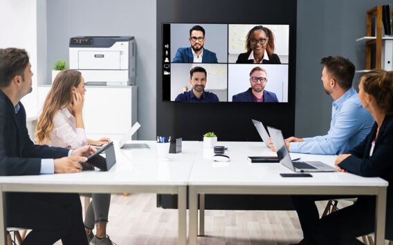 Imprimante Xerox® B410 sur le lieu de travail