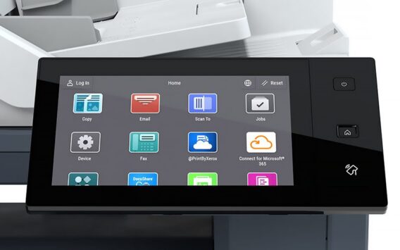 Interface à l'écran de l'imprimante multifonction couleur Xerox® VersaLink® C625